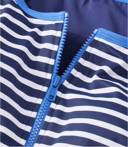 Women's Coastal Essentials Swimwear, Long-Sleeve Tanksuit Print - US 2053