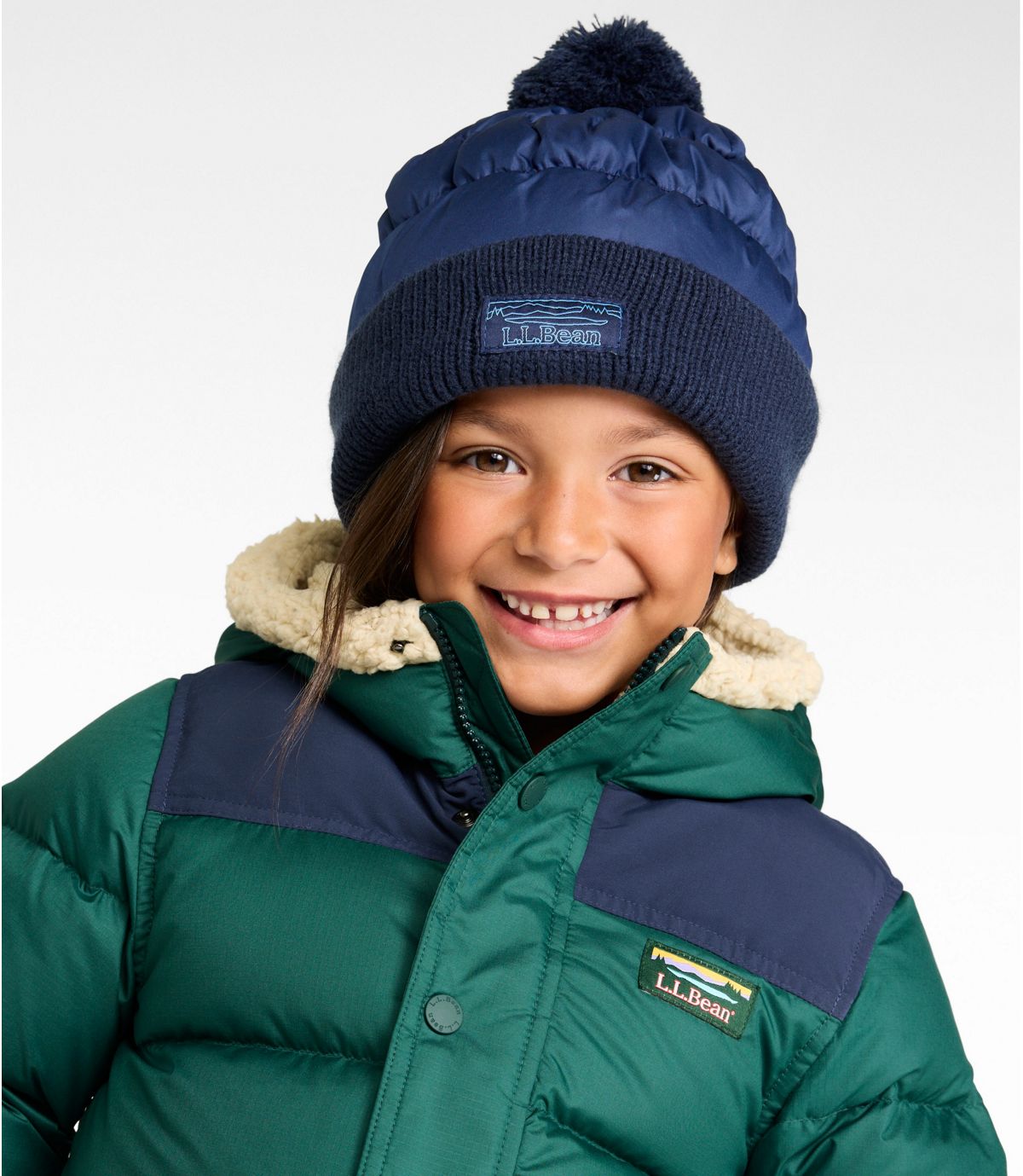 Kids' Puffer Pom Beanie - US 3996