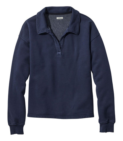 Women's Sunwashed Sweats, Splitneck Polo - US 1954