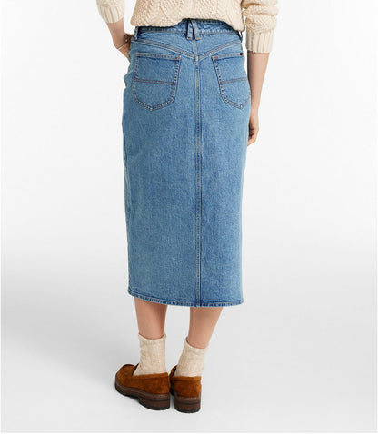 Women's Signature Heritage Denim Midi Skirt - US 5381