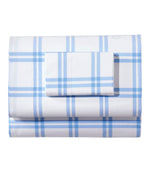 280-Thread-Count Pima Percale Sheet Collection, Windowpane - US 4890