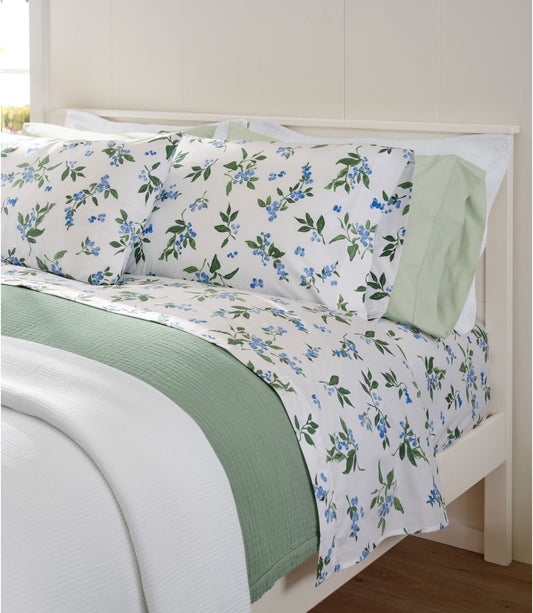 Jess Franks Blueberry Print Percale Sheet Set Collection - US 5038