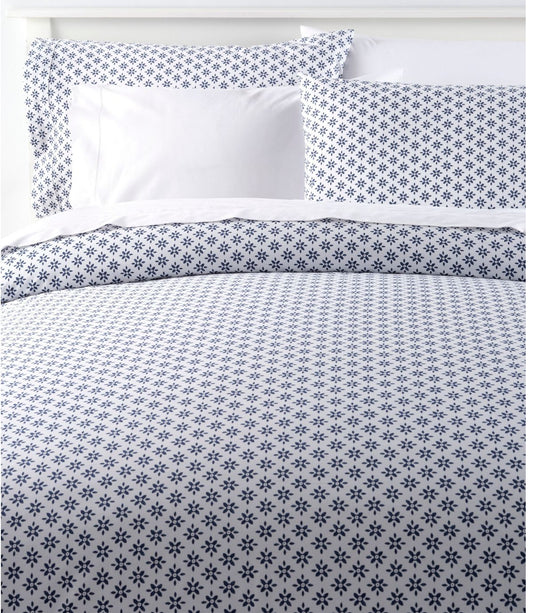 Sunwashed Percale Comforter Cover, Block Floral Print - US 3406