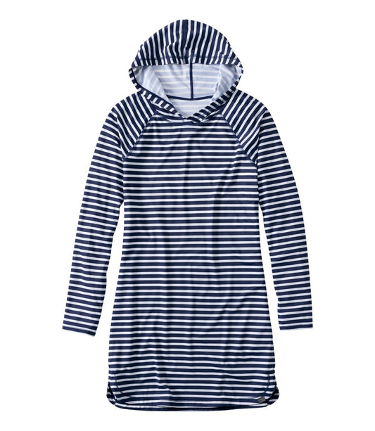 Women's SunSmart® UPF 50+ Sun Shirt, Hooded Tunic Print - US 0646