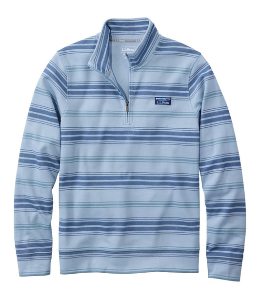 Men's Comfort Stretch Performance® Piqué, Quarter-Zip Pullover, Stripe - US 9988