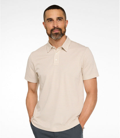 Men's Comfort Stretch Performance® Polo, Short-Sleeve, Slightly Fitted, Stripe - US 0177