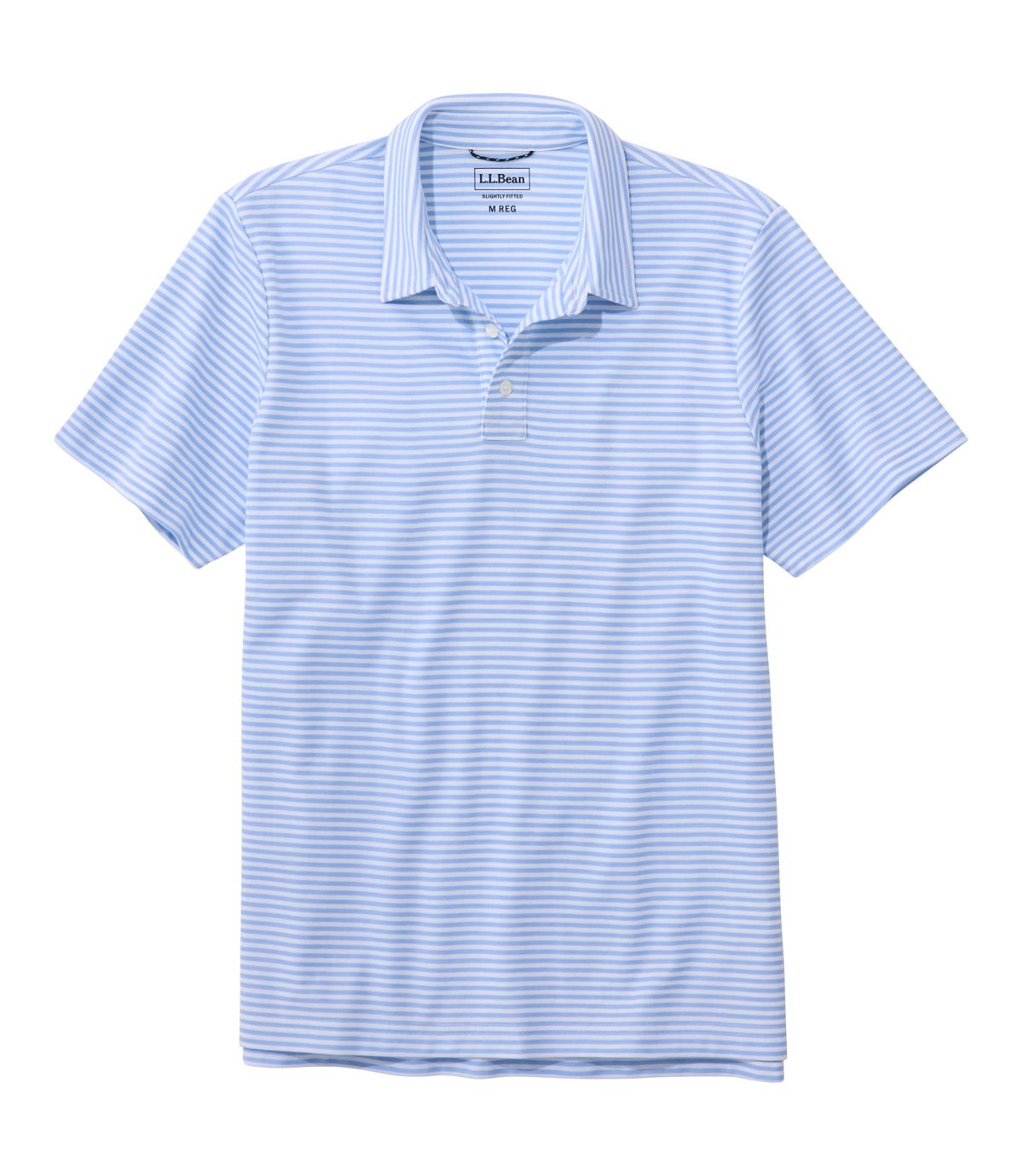 Men's Comfort Stretch Performance® Polo, Short-Sleeve, Slightly Fitted, Stripe - US 0177