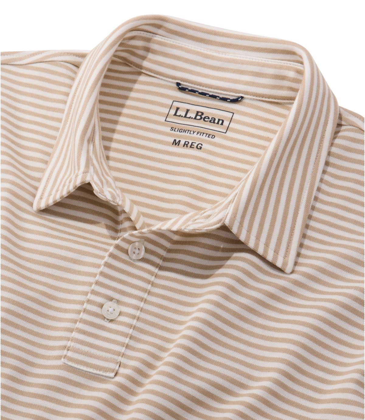 Men's Comfort Stretch Performance® Polo, Short-Sleeve, Slightly Fitted, Stripe - US 0177