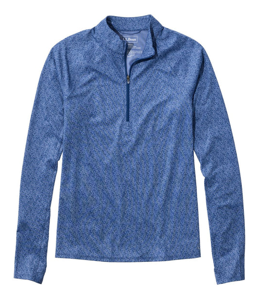 Women's Access Trail Pullover, Long-Sleeve Quarter-Zip Print - US 4925