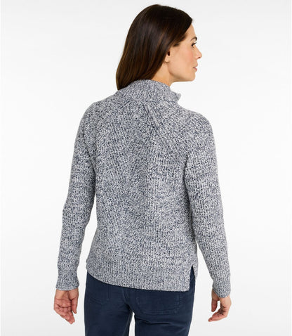 Women's Mariner Shaker Sweater, Quarter-Zip - US 5643
