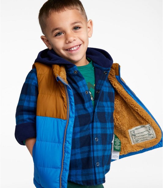 Toddlers' Bean's Down Vest, Colorblock - US 4820