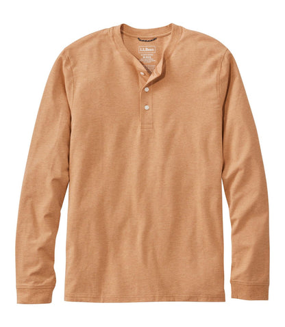 Men's Comfort Stretch Performance® Pima Tee, Long-Sleeve Henley - US 8403