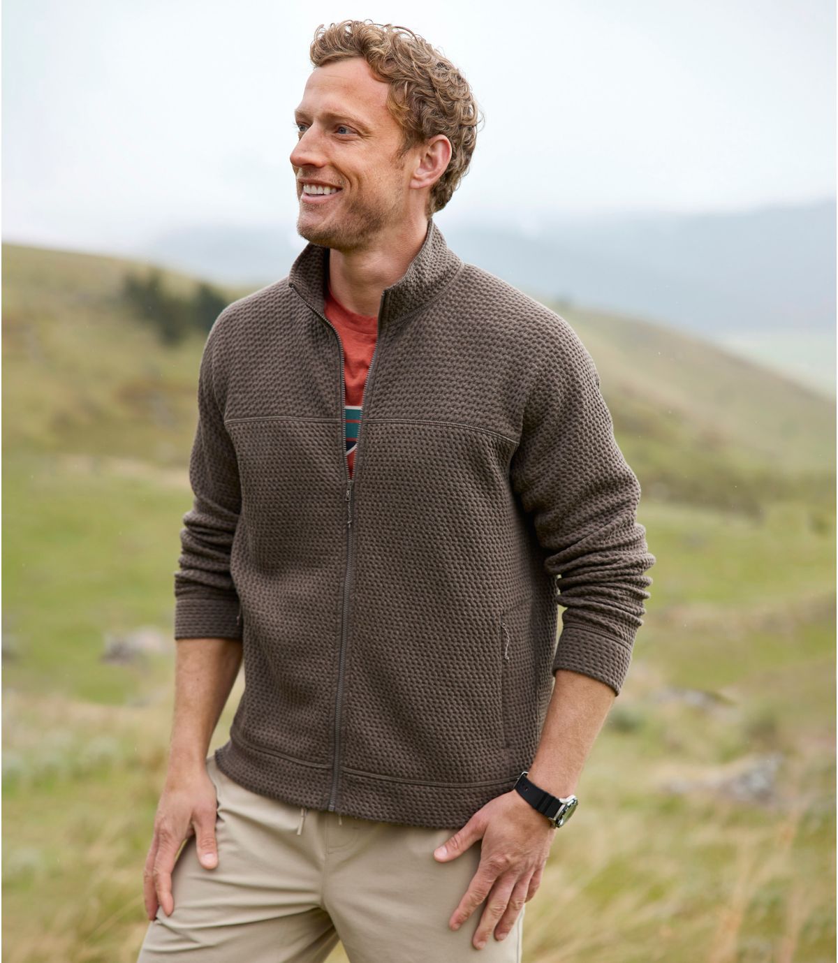 Men's Ridgeknit Full-Zip Jacket - US 9340