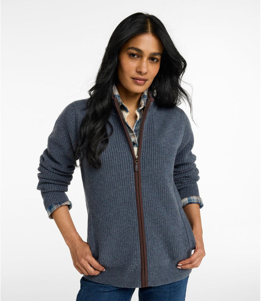 Women's Waterfowl Sweater, Full-Zip - US 6452