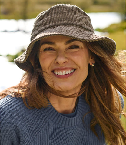 Adults' Cotton Corduroy Bucket Hat - US 6414