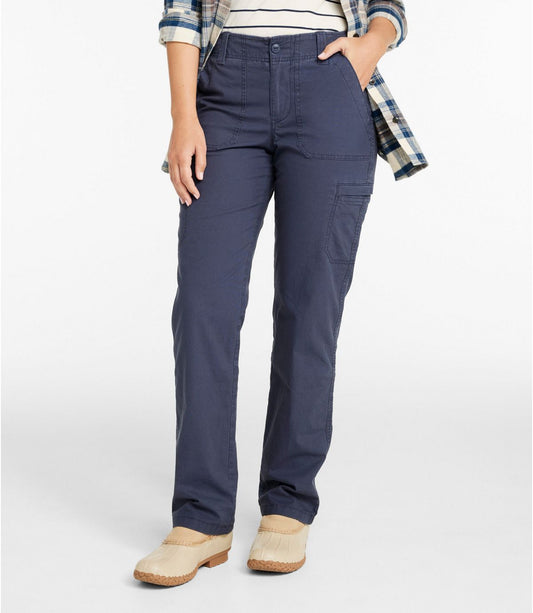 Women's 207 Vintage Cotton Canvas Pants, Mid-Rise Straight-Leg Cargo Lined - US 9025