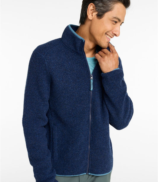 Men's All Season Wool Fleece Full-Zip Sweater - US 7070