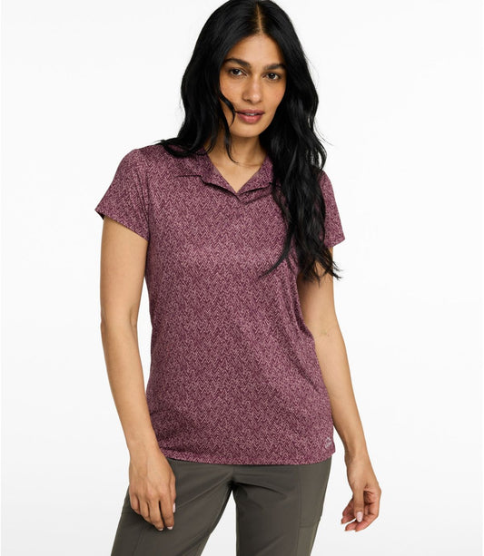 Women's Access Polo, Short-Sleeve Print - US 6648