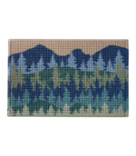 Printed Recycled Waterhog Doormat, Pine Trees - US 5128