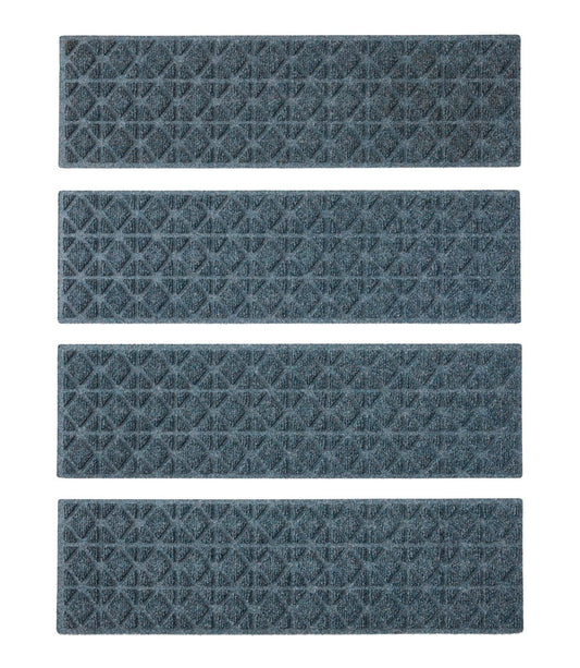Everyspace Recycled Waterhog Mat, Stair Treads, Set of Four, Tiles - US 8010