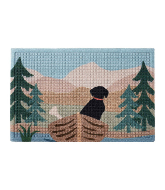 Printed Recycled Waterhog Doormat, Row Boat - US 0144