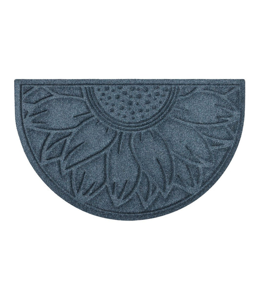 Everyspace Recycled Waterhog Doormat, Half Round, Sunflower - US 7241
