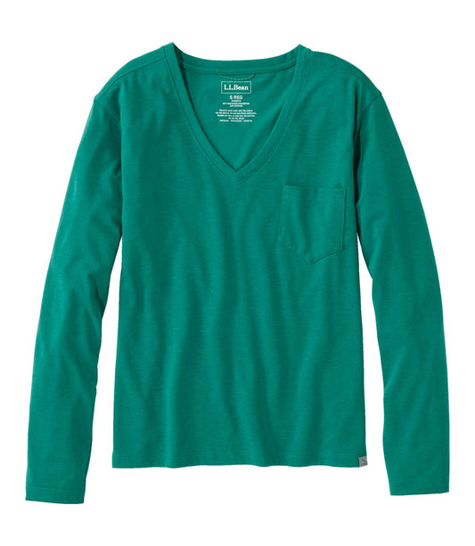 Women's Vista Camp V-Neck Pocket Tee, Long-Sleeve - US 5538