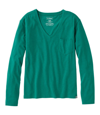 Women's Vista Camp V-Neck Pocket Tee, Long-Sleeve - US 8669