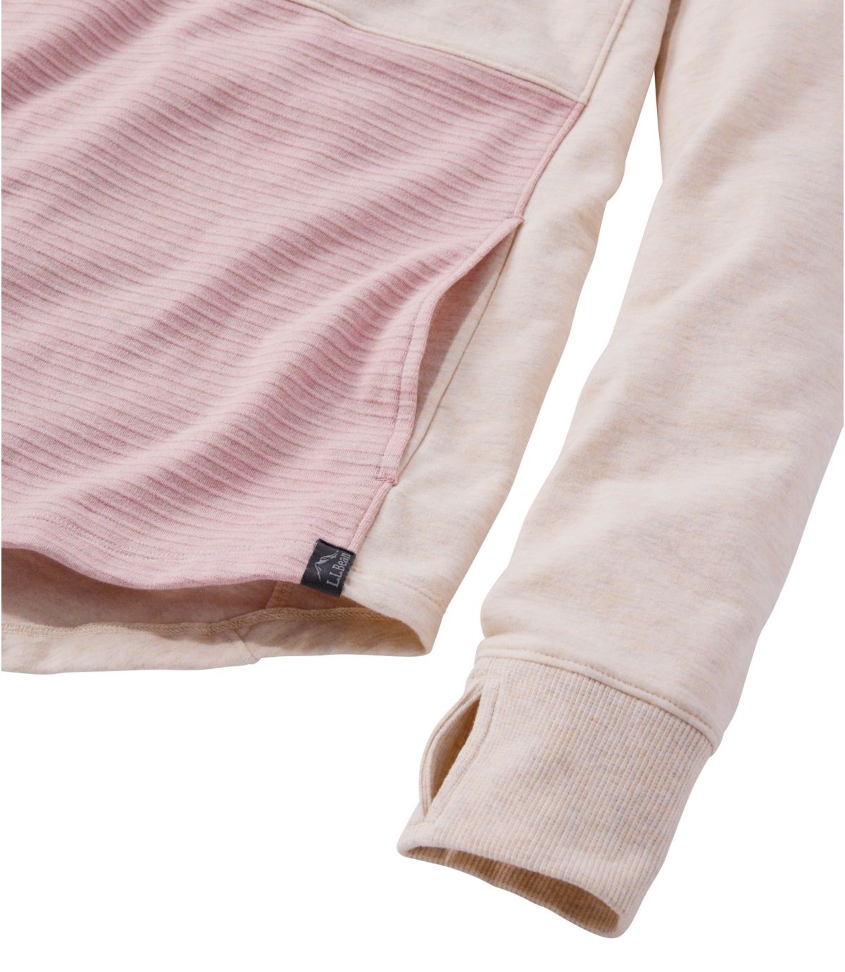 Women's Bean's Cozy Mixed Knits Pullover, Colorblock - US 8758