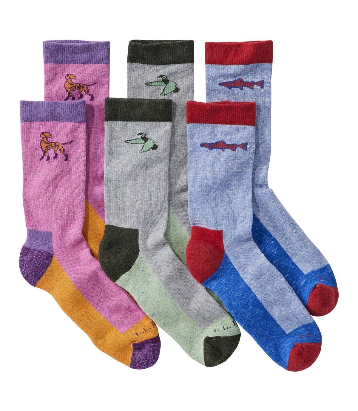 Adults' Wicked Soft Cotton Socks Animal Gift Set, 3-Pack - US 9167