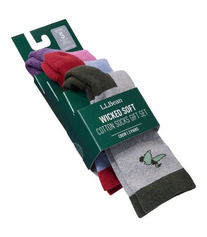 Adults' Wicked Soft Cotton Socks Animal Gift Set, 3-Pack - US 9167