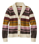 Women's Signature Original Cotton Sweater, Shawl Cardigan Stripe - US 5232