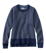 Women's Wicked Soft Cotton/Cashmere Crewneck Sweater, Pattern - US 5949