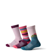 Kids' Camden Trail Socks, 3-Pack - US 1414