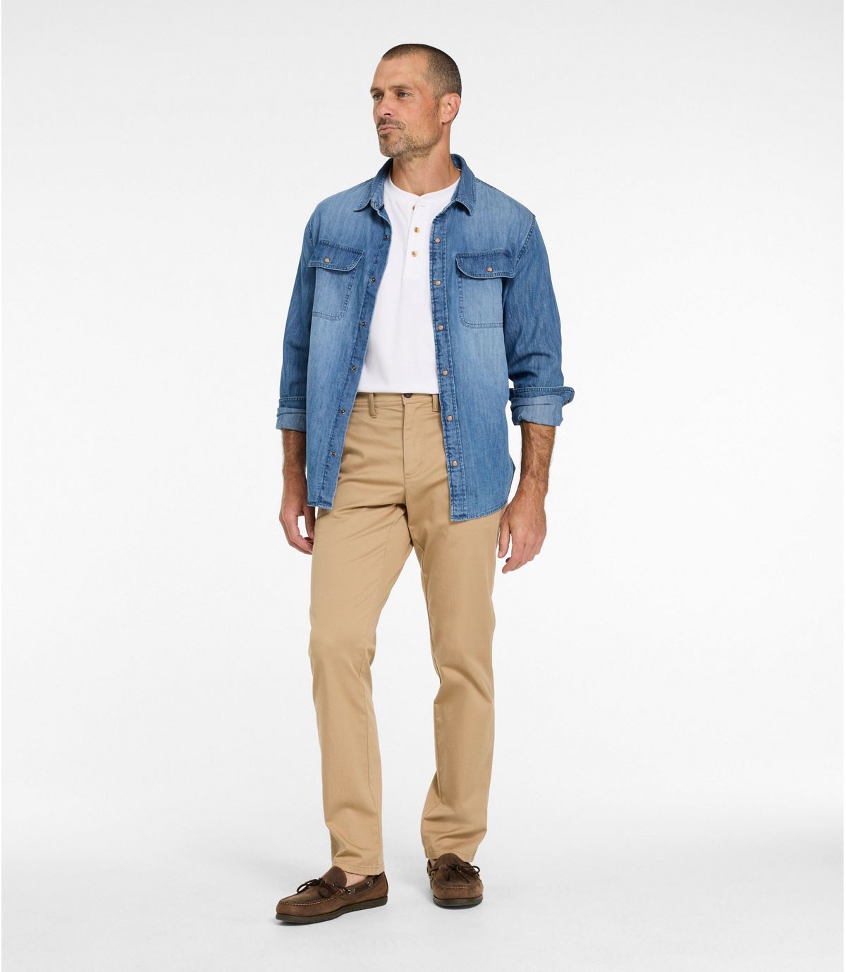 Men's Sunwashed Khaki Pants, Standard Fit - US 6414