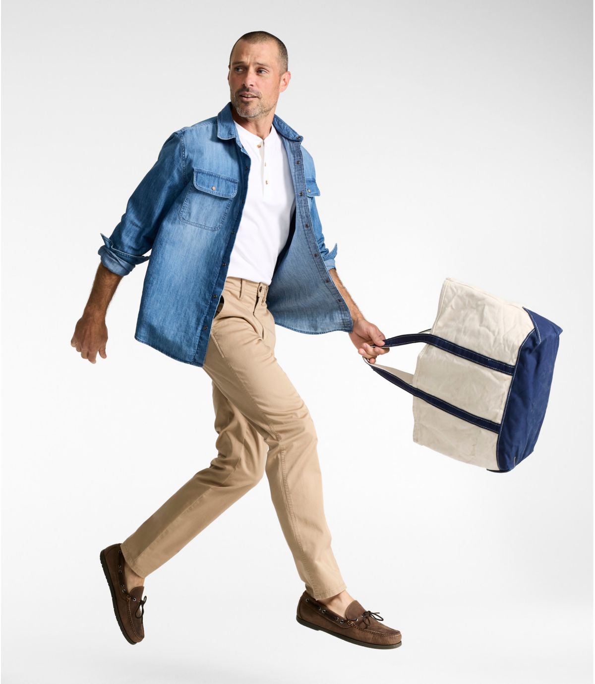 Men's Sunwashed Khaki Pants, Standard Fit - US 6414