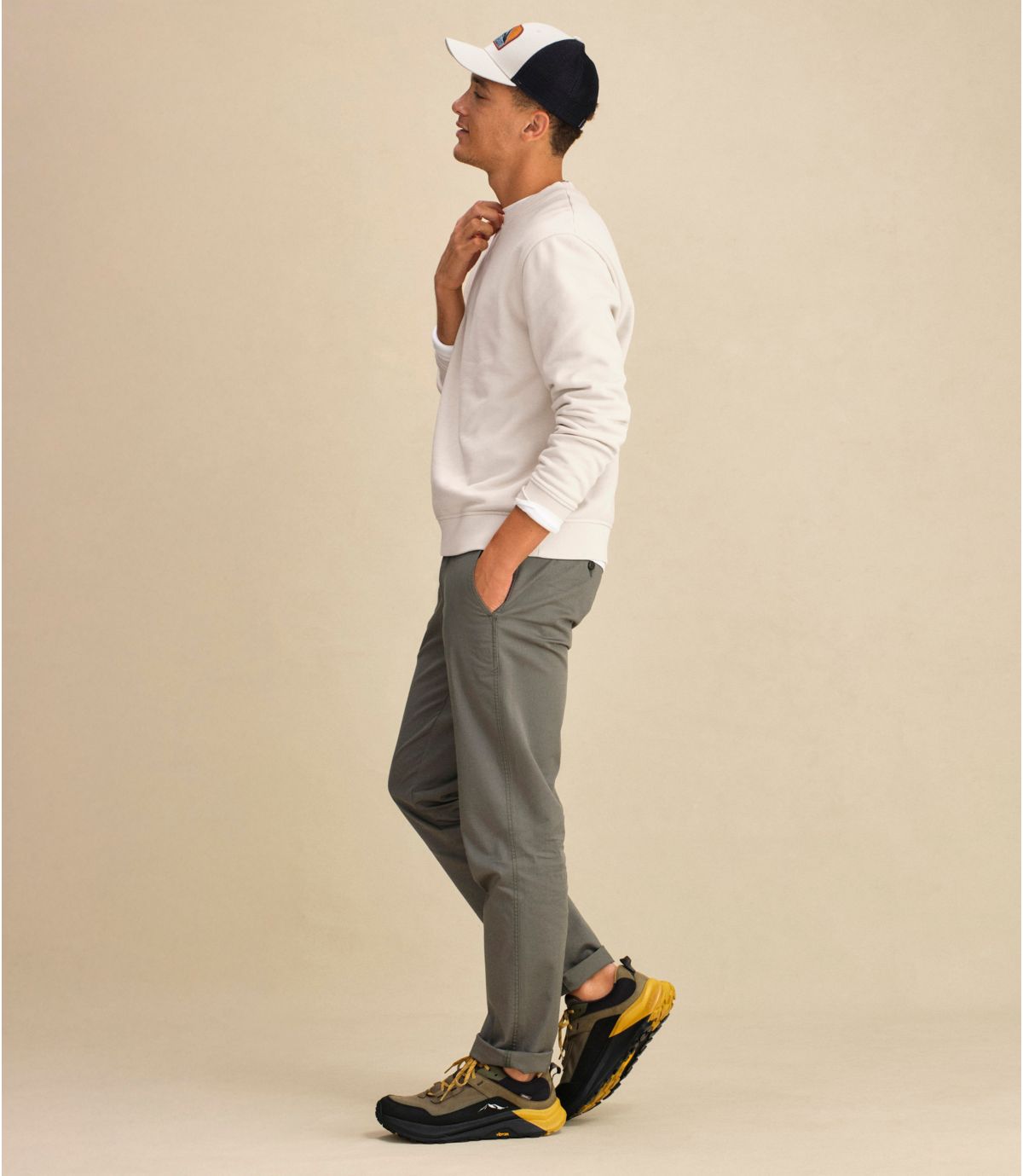 Men's Sunwashed Khaki Pants, Standard Fit - US 6414