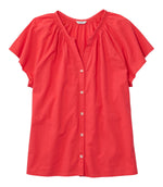 Women's Whisperweight Poplin Shirt, Short-Sleeve - US 4021