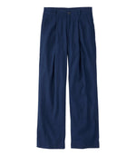 Women's Lakeside Linen-Blend Pants, Wide Straight-Leg - US 7877