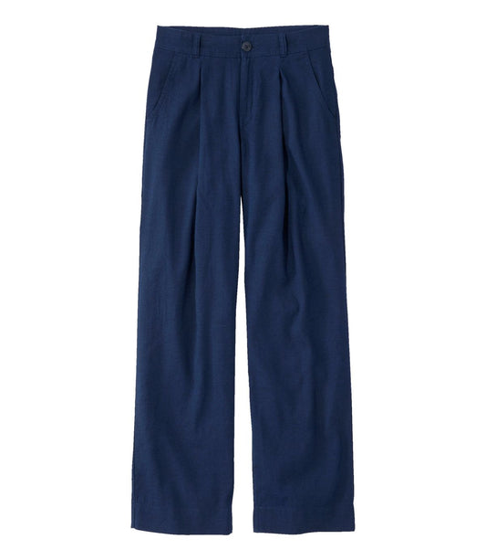 Women's Lakeside Linen-Blend Pants, Wide Straight-Leg - US 7877