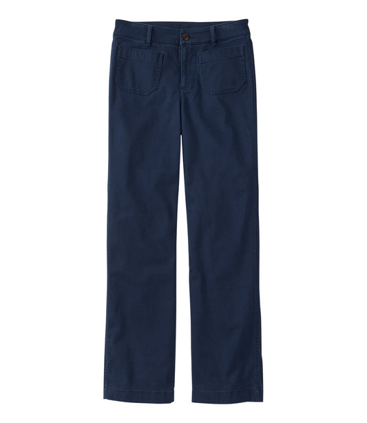 Women's Comfort Stretch Patch Pocket Pants, Mid-Rise Wide Straight-Leg Chino - US 0353