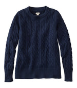 Women's The Original Double L® Sweater, Cable Crewneck - US 2377