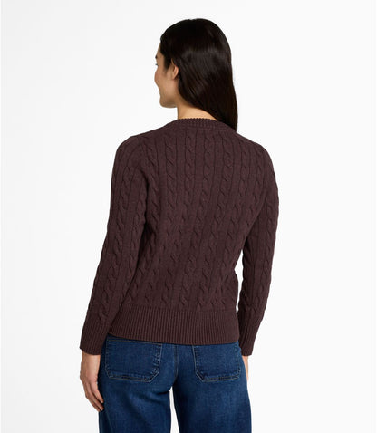 Women's The Original Double L® Sweater, Cable Cardigan - US 9576