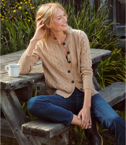 Women's The Original Double L® Sweater, Cable Cardigan - US 9576