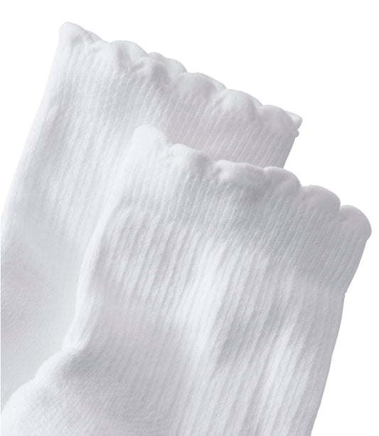 Women's Scalloped Edge Micro Crew Socks, 2-Pack - US 2018
