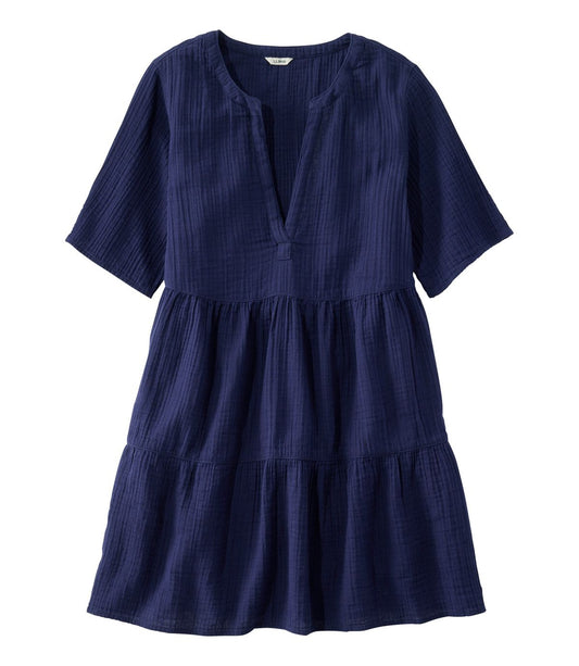 Women's Cloud Gauze Cover-Up Tiered Dress - US 0065