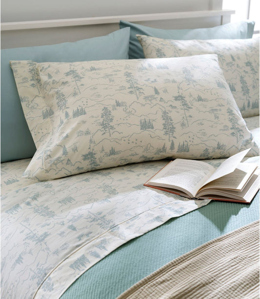 Lakeside Toile Percale Sheet Collection - US 9178