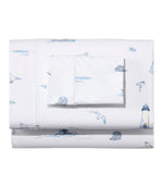 Nautical Boats Percale Sheet Collection - US 6579