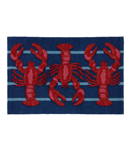 Indoor/Outdoor Vacationland Rug, Lobsters - US 1085