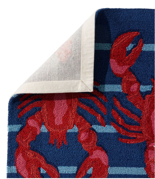 Indoor/Outdoor Vacationland Rug, Lobsters - US 1085